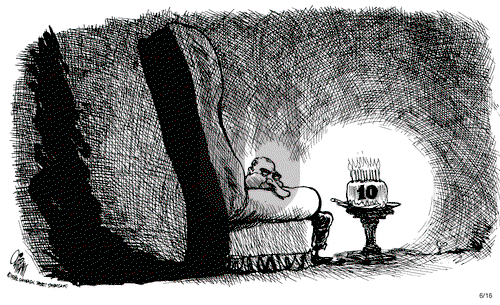 Pat Oliphant on Wednesday June 16, 1982 Comic Strip