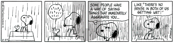 Peanuts on Friday February 27, 1981 Comic Strip