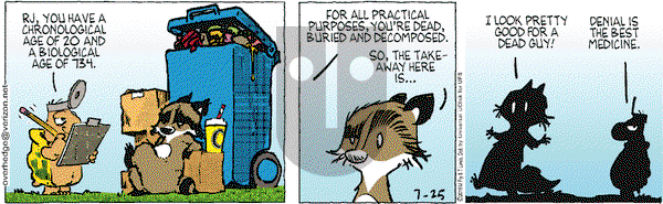 Over the Hedge on Saturday July 25, 2015 Comic Strip