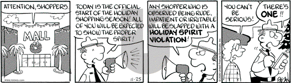 Drabble on Saturday November 25, 2000 Comic Strip