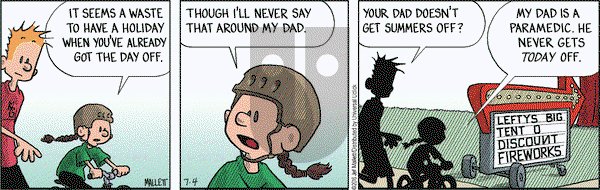 Frazz on Monday July 4, 2016 Comic Strip