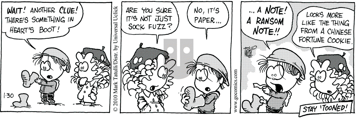 Heart of the City - Saturday January 30, 2010 Comic Strip