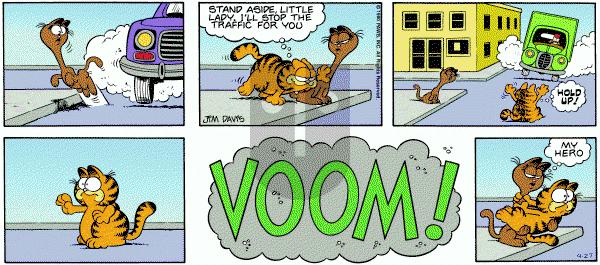 Garfield on Sunday April 27, 1980 Comic Strip