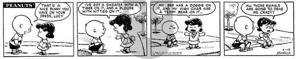 Peanuts - Thursday June 19, 1952 Comic Strip
