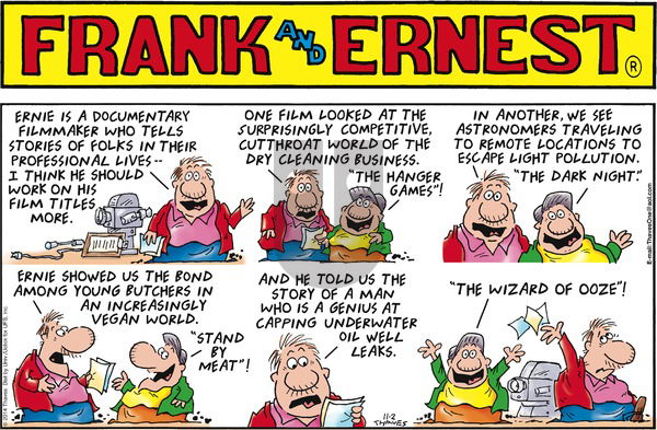 Frank and Ernest on Sunday November 2, 2014 Comic Strip
