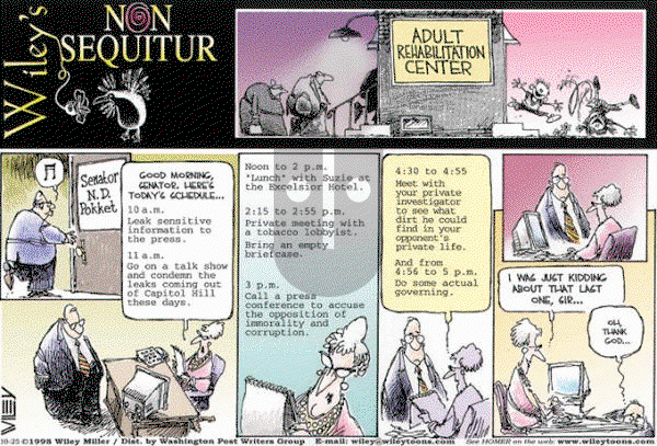 Non Sequitur on Sunday October 25, 1998 Comic Strip