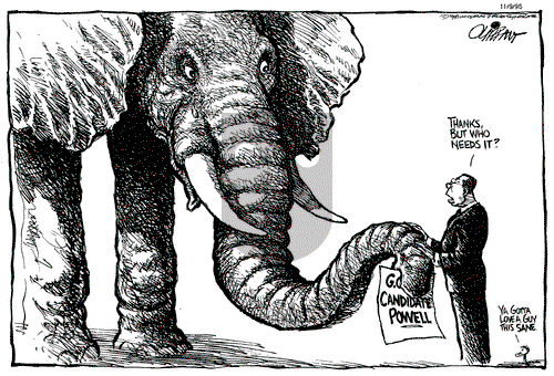 Pat Oliphant on Thursday November 9, 1995 Comic Strip
