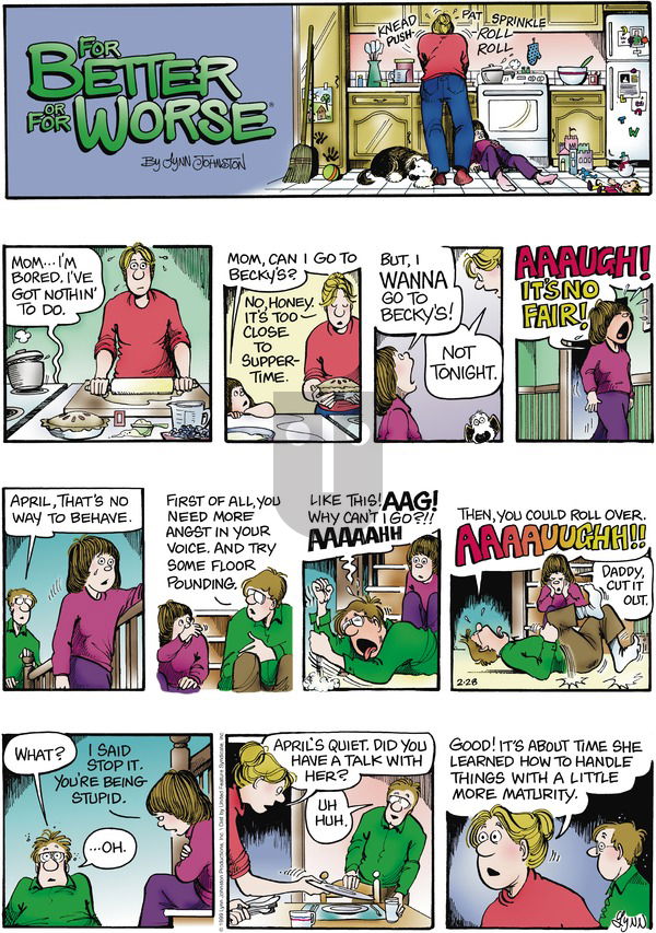 For Better or For Worse on Sunday February 28, 1999 Comic Strip