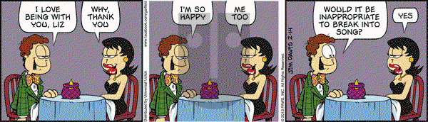 Garfield on Thursday February 14, 2013 Comic Strip