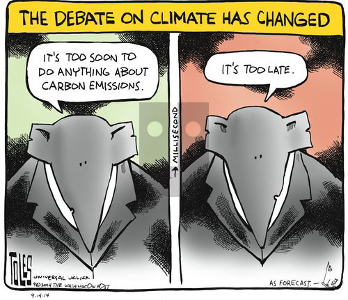 Tom Toles on Sunday September 14, 2014 Comic Strip