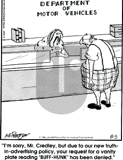 Close to Home - Monday August 5, 1996 Comic Strip