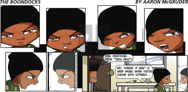 The Boondocks on Sunday April 9, 2006 Comic Strip