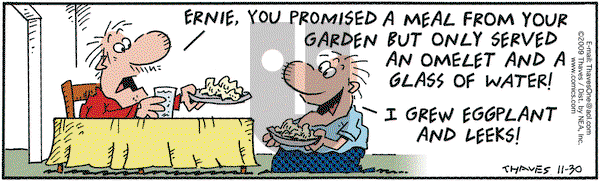 Frank and Ernest on Monday November 30, 2009 Comic Strip