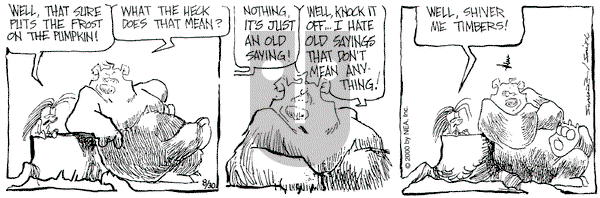 The Grizzwells on Wednesday August 30, 2000 Comic Strip