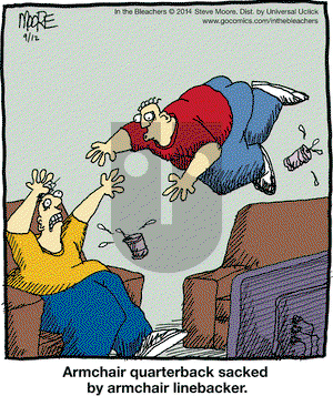 In the Bleachers on Friday September 12, 2014 Comic Strip