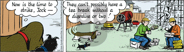 Fred Basset on Wednesday March 8, 2017 Comic Strip