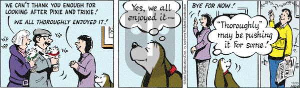 Fred Basset on Monday December 23, 2019 Comic Strip