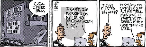 La Cucaracha on Tuesday September 18, 2012 Comic Strip