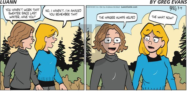 Luann on Sunday March 4, 2018 Comic Strip