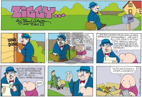 Ziggy on Sunday April 19, 1998 Comic Strip