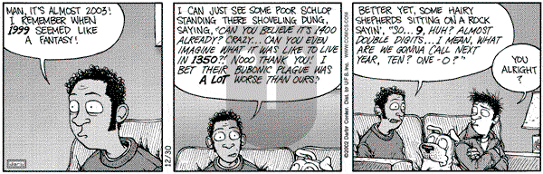 Get Fuzzy on Monday December 30, 2002 Comic Strip