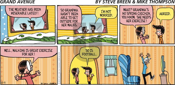 Grand Avenue on Sunday December 9, 2012 Comic Strip