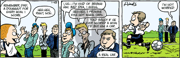 Cleats - Friday January 25, 2002 Comic Strip