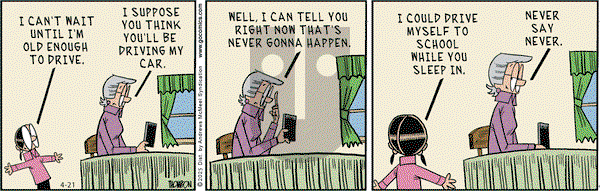 Grand Avenue on Monday April 21, 2025 Comic Strip