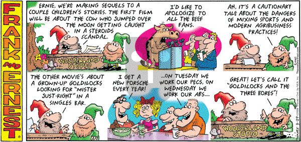 Frank and Ernest on Sunday March 29, 2009 Comic Strip