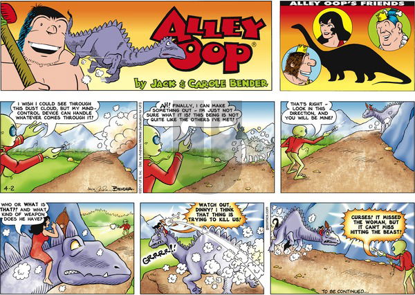 Alley Oop on Sunday April 2, 2017 Comic Strip