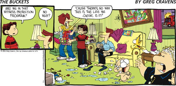 The Buckets on Sunday January 10, 2016 Comic Strip