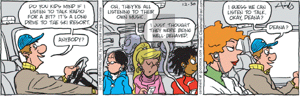 Cleats - Tuesday December 30, 2008 Comic Strip