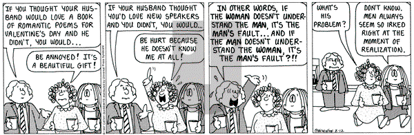 Cathy Classics on Wednesday February 12, 1997 Comic Strip
