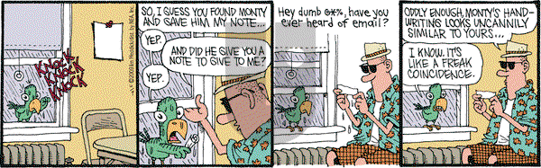 Monty on Tuesday April 7, 2009 Comic Strip