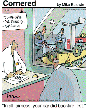 Cornered on Tuesday March 23, 2021 Comic Strip