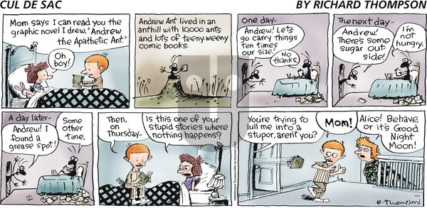 Cul de Sac on Sunday October 25, 2009 Comic Strip