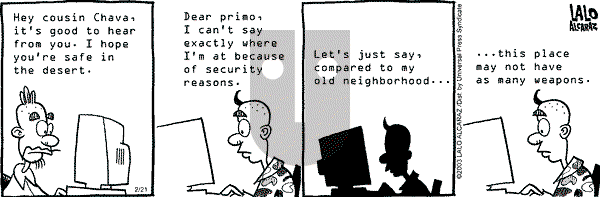 La Cucaracha on Tuesday November 11, 2003 Comic Strip
