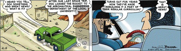 Alley Oop on Thursday April 14, 2011 Comic Strip