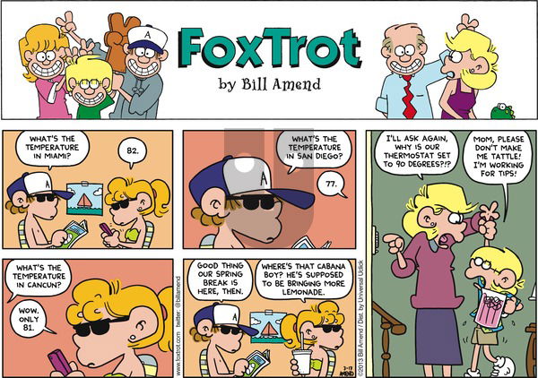 FoxTrot on Sunday March 17, 2013 Comic Strip