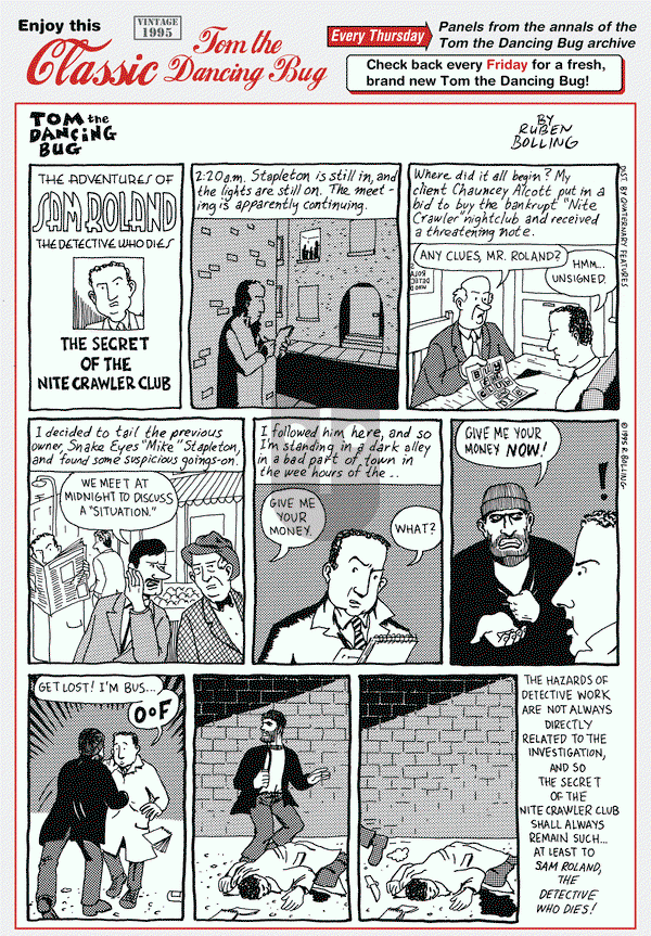 Tom the Dancing Bug on Thursday March 17, 2016 Comic Strip