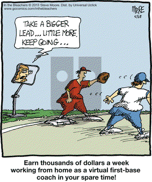 In the Bleachers on Tuesday May 28, 2013 Comic Strip