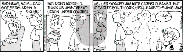 Drabble on Saturday April 19, 1997 Comic Strip