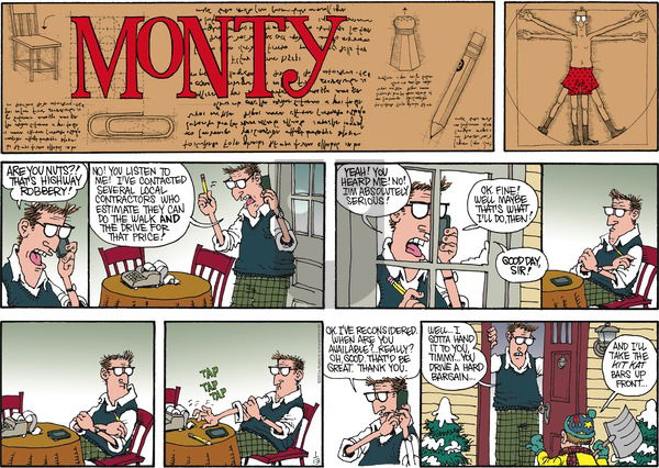 Monty on Sunday January 13, 2013 Comic Strip