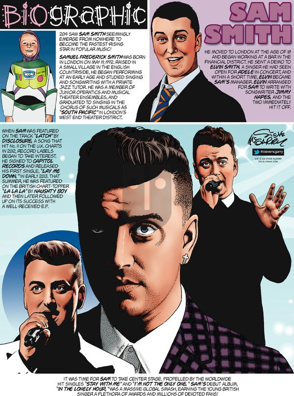 Biographic on Sunday March 15, 2015 Comic Strip