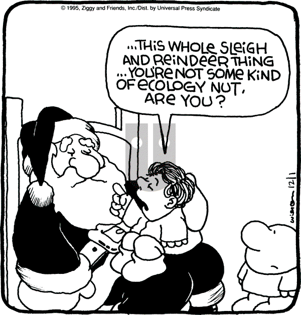 Ziggy - Friday December 1, 1995 Comic Strip