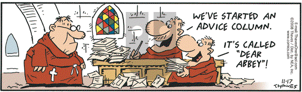 Frank and Ernest on Monday November 17, 2008 Comic Strip