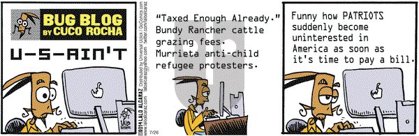 La Cucaracha on Saturday July 26, 2014 Comic Strip
