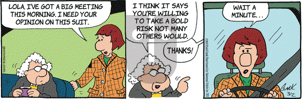 Lola on Monday March 2, 2015 Comic Strip