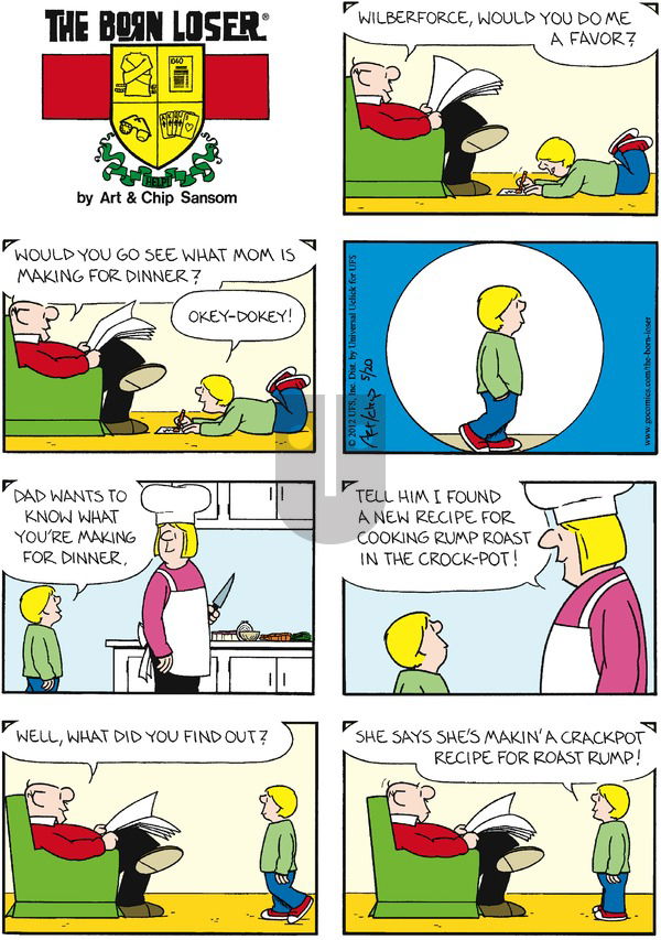 The Born Loser on Sunday May 20, 2012 Comic Strip
