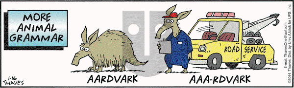 Frank and Ernest on Thursday January 16, 2014 Comic Strip